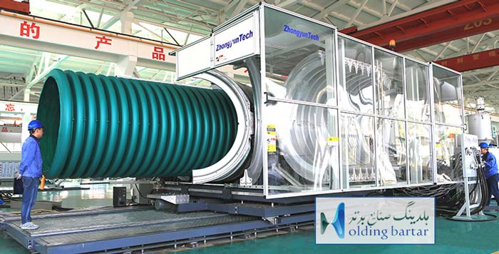 نحوه تولید لولههای دوجداره فاضلابی