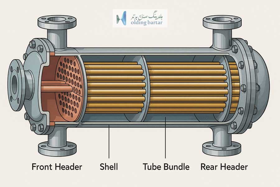 اجزای اصلی مبدل حرارتی